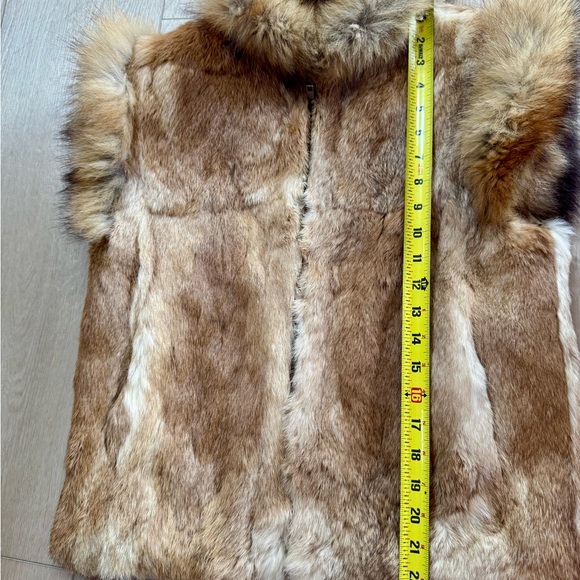 Vintage Neiman Marcus Rabbit and Fox Fur Satin Lined Vest - Picture 5 of 10